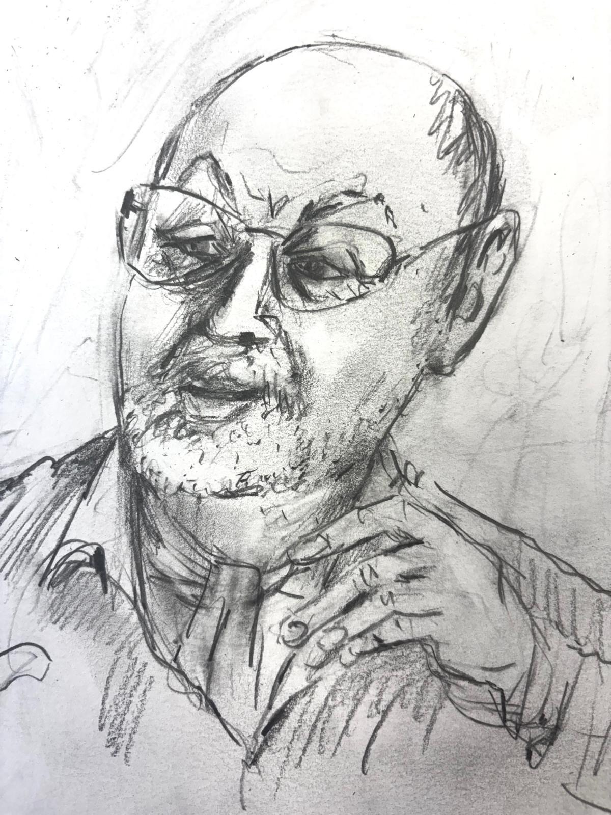 H-D. Hüsch Zeichnung Gerda Laufenberg