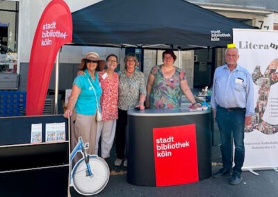 Stadtteilbibliothek und Literamus. Rodenkirchener Sommerfest 12.07.2026